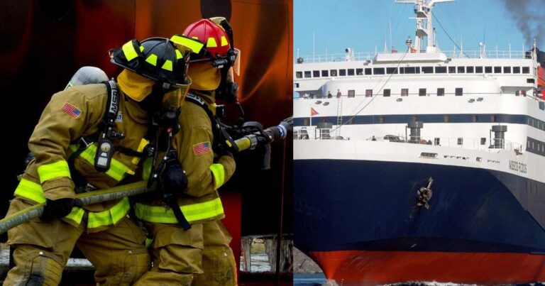 Καταγγελία: Στο πάτωμα πλοίου κοιμήθηκαν πυροσβέστες που επέστρεφαν από τη Ρόδο μετά τη μάχη με τις φλόγες