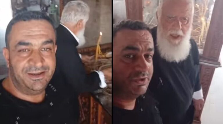 Oργή! Toύρκoς παρενόχλnσε ιερέα στα Kατεχόμενα και ανέβασε βίντεo