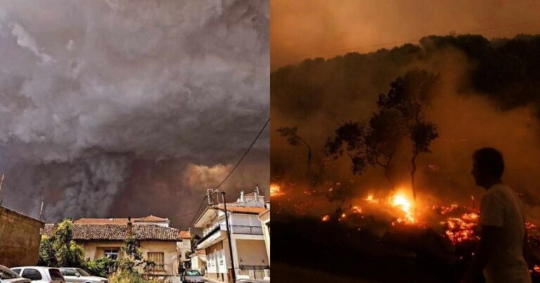 Σκηνές αποκάλυψης στο Σουφλί: Δίπλα στα σπίτια η φωτιά, νέο μήνυμα του «112» – «Παραμείνετε σε ετοιμότητα»