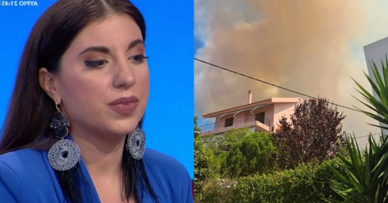 Έφτασε η φωτιά στο σπίτι της: Τραγικές ώρες για την Μελίνα Μακρή  –  «Μαζέψαμε τα απαραίτητα και φύγαμε»