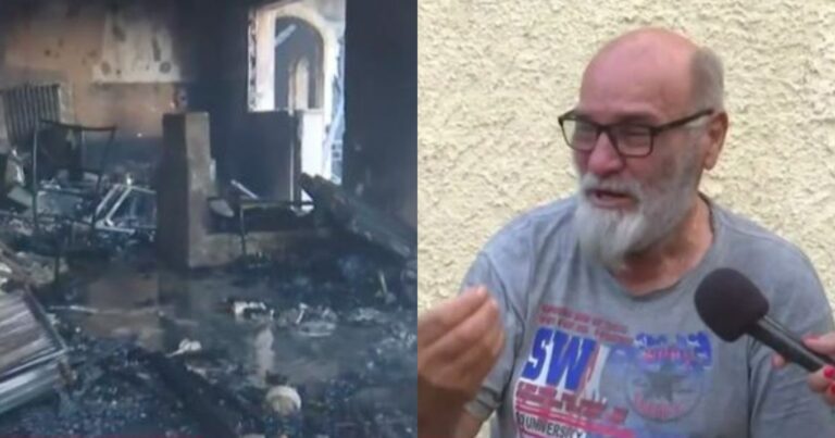 Κατέρρευσε μπροστά στην κάμερα: «Ακόμα πληρώνω τις δόσεις», λέει ηλικιωμένος που είδε το σπίτι του να καίγεται