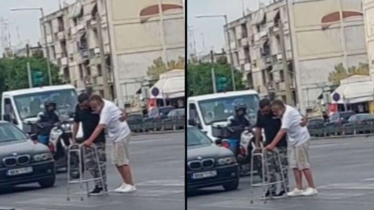 Φοβερή πράξη ανθρωπιάς: Νεαρός οδηγός στη Θεσσαλονίκη διέκοψε την κυκλοφορία για να βοηθήσει ανάπηρο άνδρα να περάσει τον δρόμο