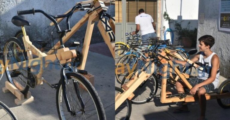 Αξίζει συγχαρητήρια: O 14χρονος Ρεθεμνιώτης που φτιάχνει ξύλινα ποδήλατα