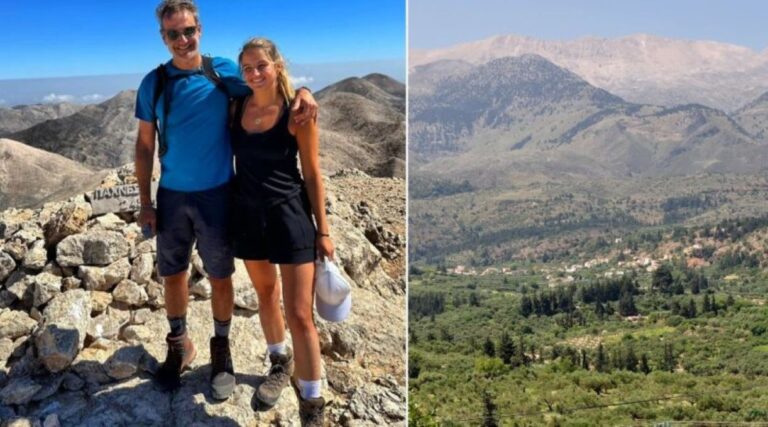 Περιπετειώδης ο πρωθυπουργός: Ο Μητσοτάκης «κατέκτησε» τα Λευκά Όρη μαζί με την κόρη του, Δάφνη