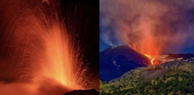 Εξερράγη η Αίτνα – Σιντριβάνια λάβας από το ηφαίστειο στη Σικελία