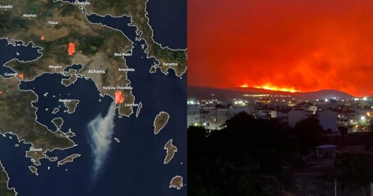 Καίγεται η Ελλάδα μας: Αυτός είναι ο χάρτης με τις φωτιές που «ρημάζουν» τη χώρα