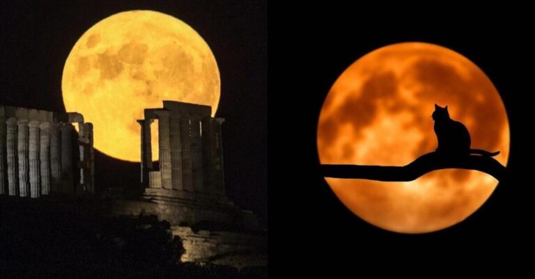 Η «Πανσέληνος του Οξύρρυγχου» μάγεψε τον κόσμο: Εντυπωσιακές εικόνες από την Ελλάδα και κάθε γωνιά του πλανήτη