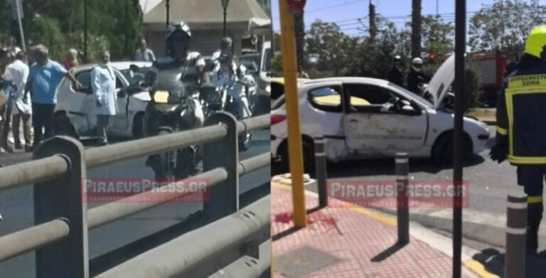 Νέο Φάληρο: Σοβαρό τροχαίο έξω από το Μετροπόλιταν – ΙΧ χτύπησε πεζή και την πέταξε στον αέρα