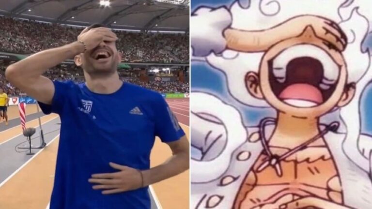 Θεούλης ο Μίλτος Τεντόγλου: Η κίνηση που δεν πήραμε χαμπάρι – Η πόζα του Luffy από το One Piece πριν πάρει το χρυσό μετάλλιο στο Παγκόσμιο