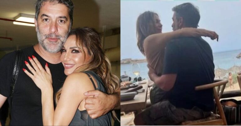 «Ο Μπεν Άφλεκ της Ελλάδας»: O Bασίλης Μπισμπίκης ποζάρει μόνο με το μαγιό του και τη Δέσποινα Βανδή – Το τρυφερό μήνυμα