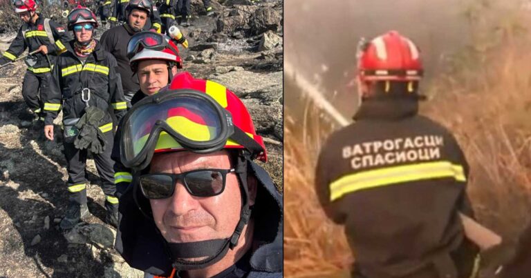Έλληνες και Σέρβοι πυροσβέστες… μια γροθιά στη μάχη με τις φλόγες – «Είναι θέμα περηφάνιας να βοηθάμε την Ελλάδα»