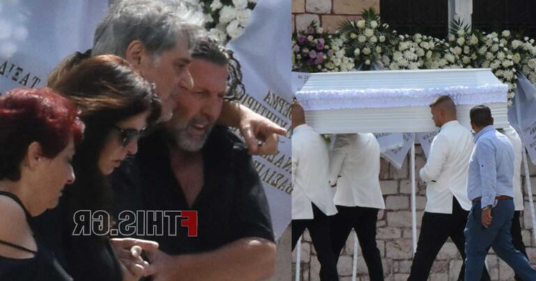 Οδυσσέας Σταμούλης: Υποβασταζόμενοι ο ηθοποιός και η μητέρα του παιδιού στην κηδεία του γιου τους