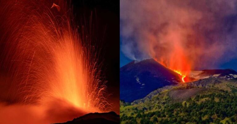 Εξερράγη η Αίτνα – Σιντριβάνια λάβας από το ηφαίστειο στη Σικελία