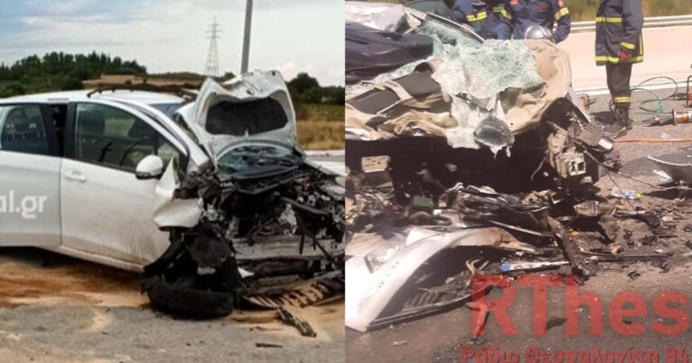 Σφοδρό τροχαίο με δύο νεκρούς στη Θεσσαλονίκης – Πέθαναν οι γονείς, έζησαν τα παιδιά