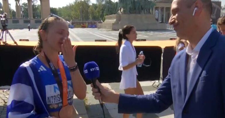 Η στιγμή που η χάλκινη Αντιγόνη Ντρισμπιώτη ξεσπά σε δάκρυα χαράς – «Ευχαριστώ και όσους δεν με πίστεψαν γιατί μου έδωσαν κίνητρο»