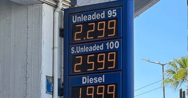 Στα 2,3 ευρώ το λίτρο η αμόλυβδη στο κέντρο της Αθήνας