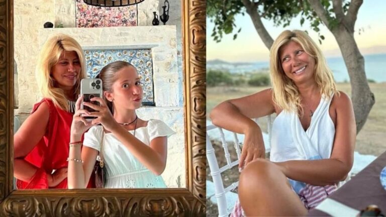 «Βροχή» οι ευχές στη Ζήνα Κουτσελίνη: «Μαμά και κόρη γιορτάζουμε, είμαστε ταμένες στην Παναγία και οι δύο»