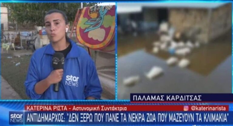 Όλο το ίντερνετ μιλάει για την Κατερίνα Ρίστα: Συγκλόνισε η ρεπόρτερ του Star στη Θεσσαλία – Ξέσπασμα σε ζωντανή μετάδοση – «Ντρέπεται η ντροπή»