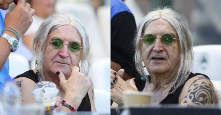 Με πολύχρωμο σαλβάρι, σανδάλια και πράσινα γυαλιά: Ο Νίκος Καρβέλας πήγε έτσι στο γήπεδο και ξετρέλανε όλες τις γυναίκες