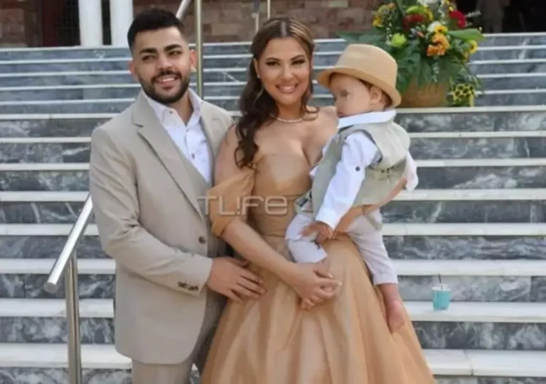 Λάουρα Νάργες-Χρήστος Σαντικάι: Οι πρώτες εικόνες από τη βάπτιση του γιου τους