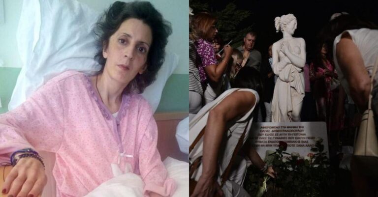 «Δακρύζει» από ψηλά η 41χρονη Όλγα: Μνημείο και πλακέτα στην Αργυρούπολη, η γειτονιά της δεν ξεχνά τον Γολγοθά της