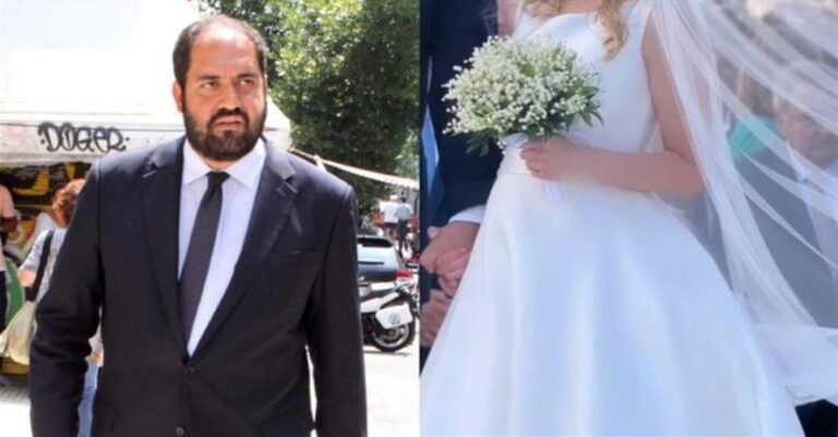 Παντρεύτηκε ο Υφυπουργός Εθνικής Άμυνας, Γιάννης Κεφαλογιάννης – Σαν πριγκίπισσα με το νυφικό της η σύζυγός του