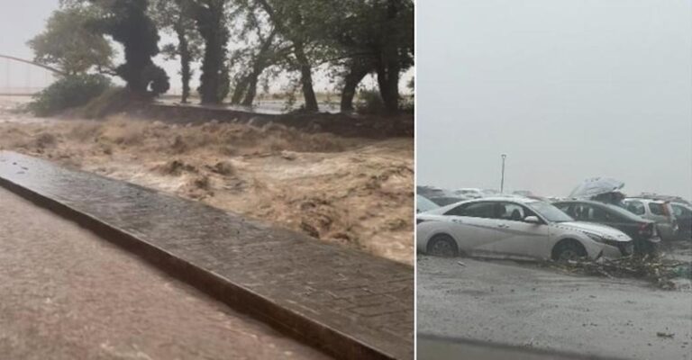 110 εγκλωβισμένοι, φωνάζουν «στείλτε βοήθεια» – Κύματα «καταπίνουν» αυτοκίνητα στον Άγιο Γιάννη Πηλίου