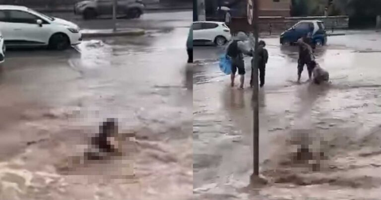 Αδιανόητες εικόνες στην Αθήνα: Τα νερά παρέσυραν ανθρώπους στον Ευαγγελισμό, βοήθησαν ο ένας τον άλλον για να μην πνιγούν