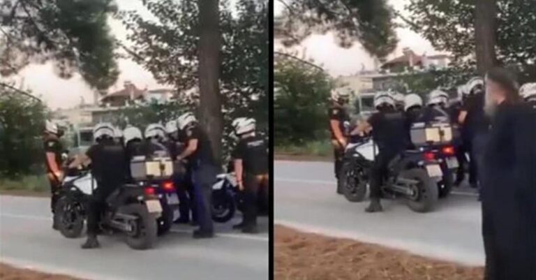 Απίστευτη οδηγία αστυνομικού στην Λάρισα: «Θα μπούμε μέσα στον κόσμο. Και τίποτα να μην πέσει, ξύλo θα πέσει, εντάξει;»