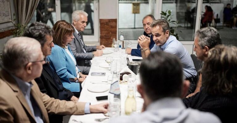 Δείπνο Σακελλαροπούλου και Μητσοτάκη στην Δαδιά