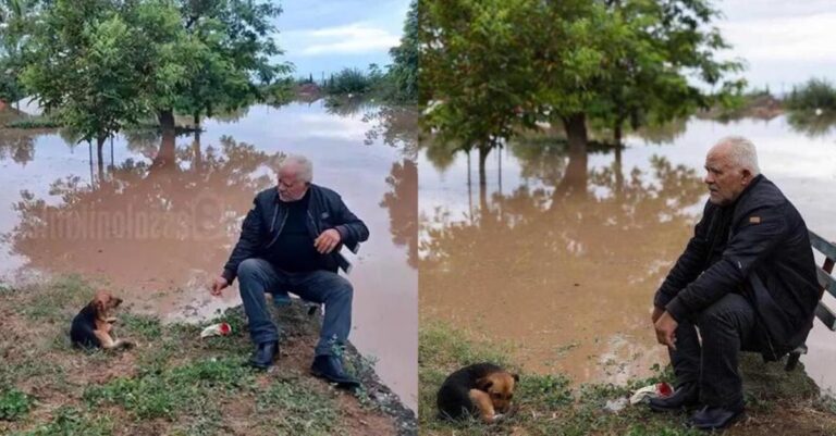 Έχασε το σπίτι του στο σεισμό, έχασε το κοντέινερ στην πλημμύρα, του έμεινε μόνο ο σκύλος