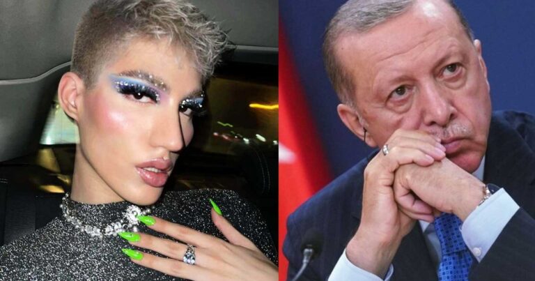 «Ερντογάν έλα αν τολμάς»: O Θέμης Κανέλλος πήγε να πάρει απαλλαγή από τον στρατό φορώντας ένα στενό φόρεμα