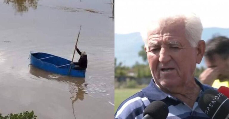 Έσωσε μόνος του με τη βάρκα του 15 συνανθρώπους μας: Αυτός είναι ο 80χρονος ήρωας της Καρδίτσας