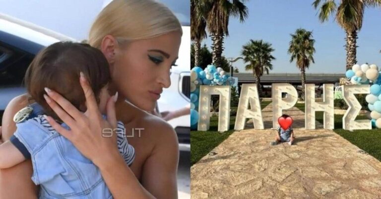 Έβαλε φόρεμα απ’το μαγαζί της & «σάρωσε»: Απαστράπτουσα μαμά η Τούνη στη βάφτιση του μικρού Πάρη, η ασορτί νονά