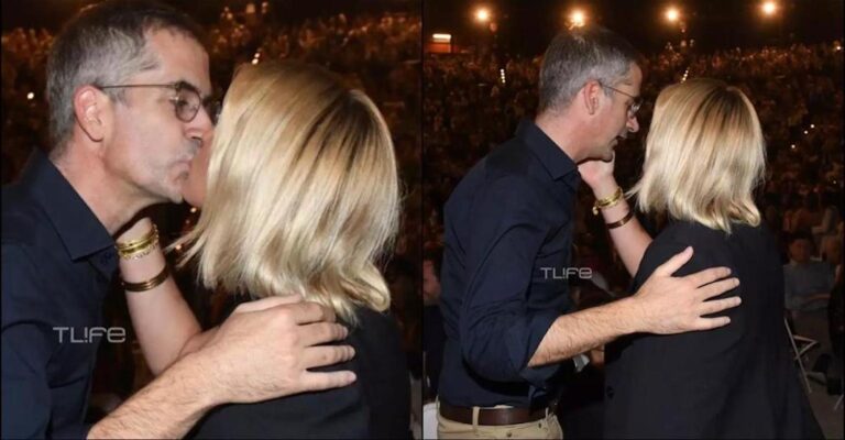 Κώστας Μπακογιάννης – Σία Κοσιώνη: Αντάλλαξαν το πιο παθıασμένο φιλί μπροστά στον φωτογραφικό φακό