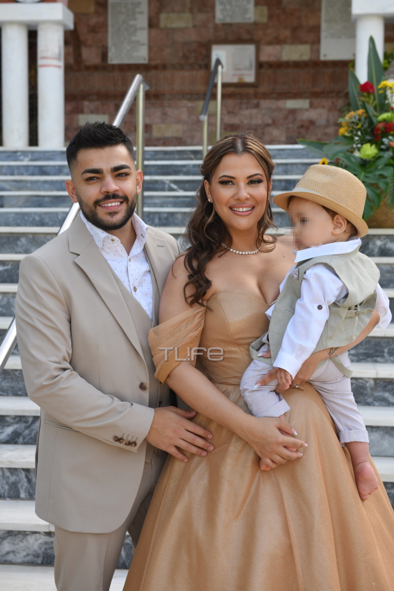 Λάουρα Νάργες-Χρήστος Σαντικάι: Οι πρώτες εικόνες από τη βάπτιση του γιου τους 6 laoura2