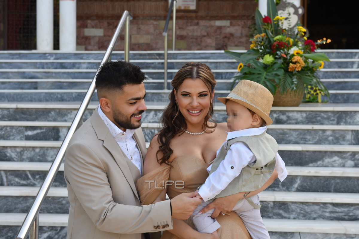 Λάουρα Νάργες-Χρήστος Σαντικάι: Οι πρώτες εικόνες από τη βάπτιση του γιου τους 10 laoura23