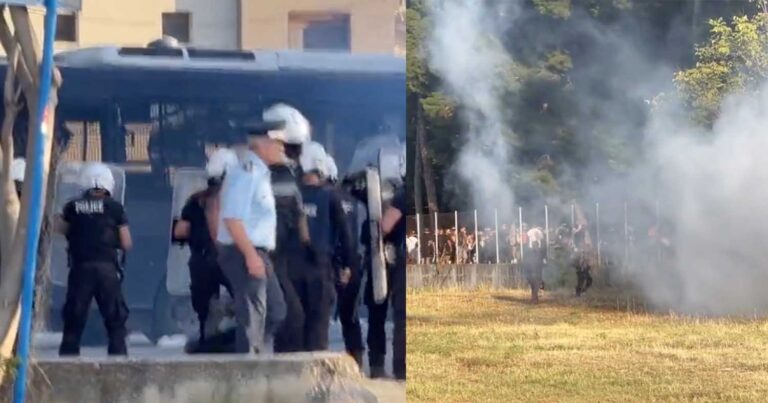 Λάρισα: Χημικά και κρότου λάμψης στους πολίτες που διαδηλώνουν κατά του Μητσοτάκη