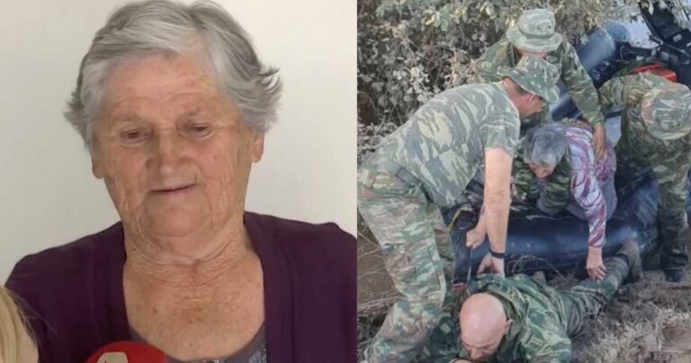 «Μου έλεγε να μη φοβάμαι. Πάτησα με τα γόνατα πάνω του»: Συγκινεί η κα Παρασκευή για τον πεζοναύτη