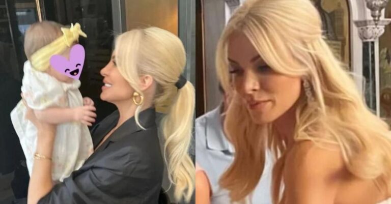 Πήγε ντυμένη νύφη στη βάφτιση: H Kατερίνα Καινούργιου έγινε νονά, πήγε έτσι στην εκκλησία & «τράβηξε» πάνω της όλα τα φλας