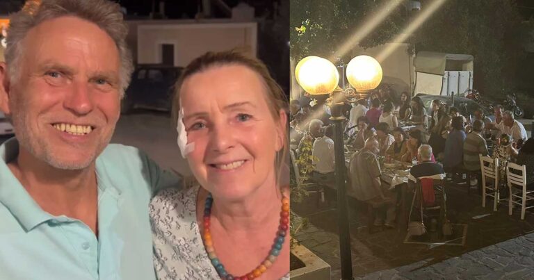 Ρόδος: Αuτό είναι το ζευγάρι Γερμανών που κέρασε όλο το χωριό γιατί έσωσαν το σπίτι τους από τις φωτιές