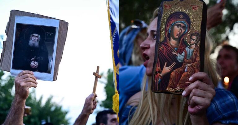 Θεσσαλονίκη: «Δεν θα τις βγάλουμε ποτέ» τραγουδούσαν στο συλλαλητήριο για τις καινούργιες ταυτότητες