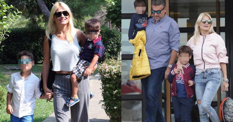 Πρώτη μέρα σχολείο για τα παιδιά της Φαίης Σκορδά – Έχουν γίνει ολόκληροι άντρες πια