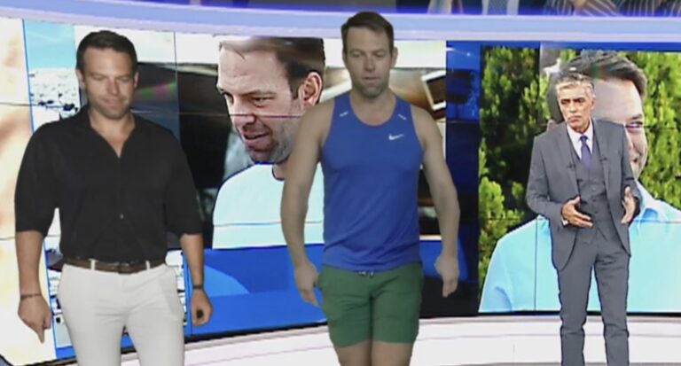 Ξετρελαμένος με το στυλ του Κασσελάκη ο Ευαγγελάτος – Ολογράμματα με τα συνολάκια του