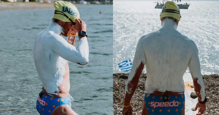 Βέλγος κολύμπησε 131χλμ χωρίς διακοπή στον Κορινθιακό καταρρίπτοντας το παγκόσμιο ρεκόρ κολύμβησης ανοιχτής θαλάσσης