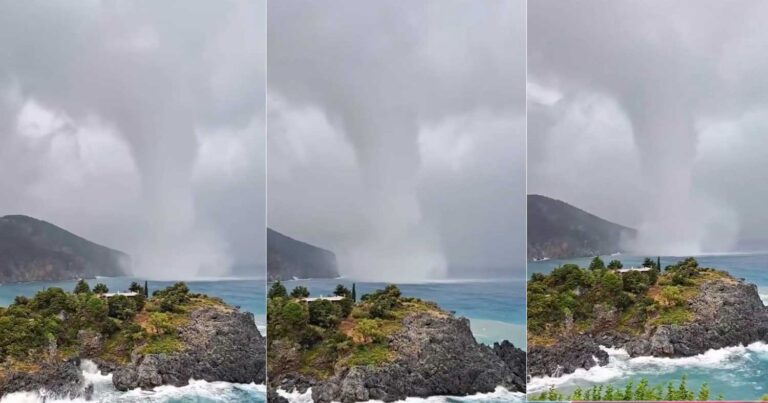 Συγκλονίζει βίντεο με Υδροστρόβιλο που χτύπησε την Εύβοια