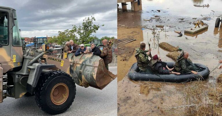 Κακοκαιρία Daniel: Έφτασε στον Παλαμά Καρδίτσας ο στρατός – Συγκλονιστικές εικόνες