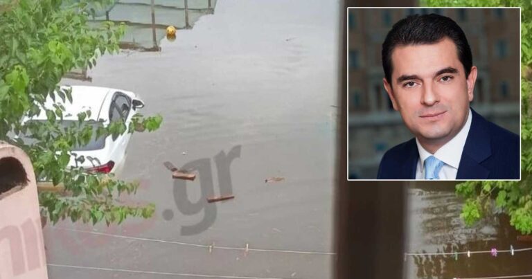 Μεγάλα Καλύβια Τρικάλων: «Μας έσωσε ο κ. Σκρέκας με φουσκωτό κάνοντας ο ίδιος κουπί» – Μαρτυρία κατοίκου