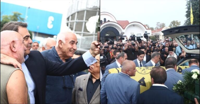 Ντρoπń: Ο Μαργαρίτης Σχοινάς έβγαζε σέλφι στην κηδεία του Ιωαννίδη