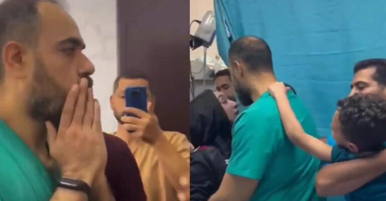 Λωρίδα της Γάζας: Η στιγμή που γιατρός νοσοκομείου μαθαίνει πως σκoτώθnκε ο γιος του σε ισραηλινό βομβαρδισμό
